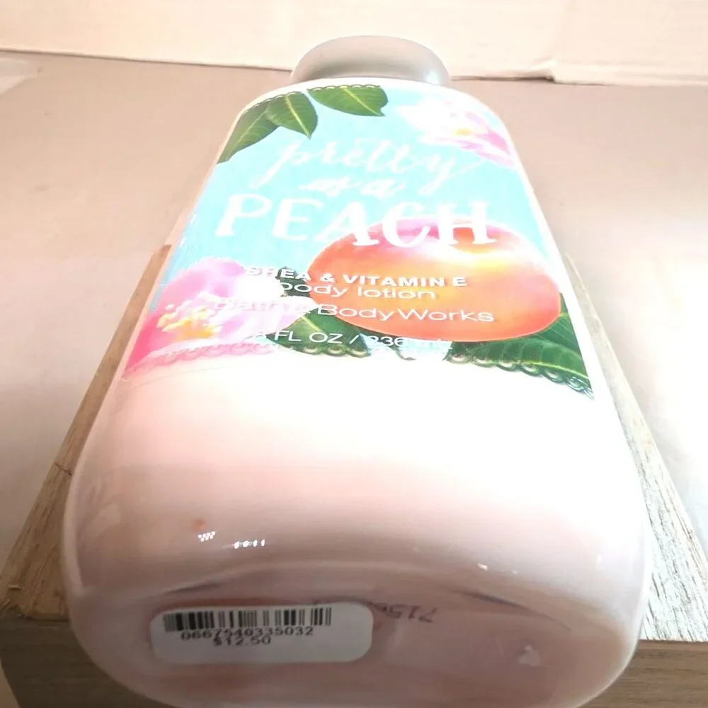 New Bath & Body Works Pretty as A Peach Shea Vitamin E Body Lotion 8oz
